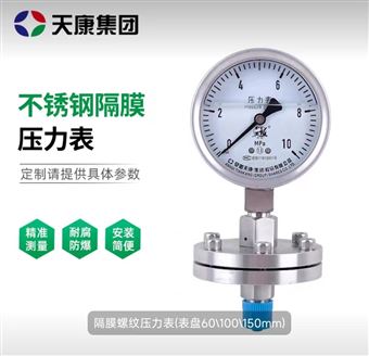 YP-100-BZ安徽精密耐震膜片压力表批发价格