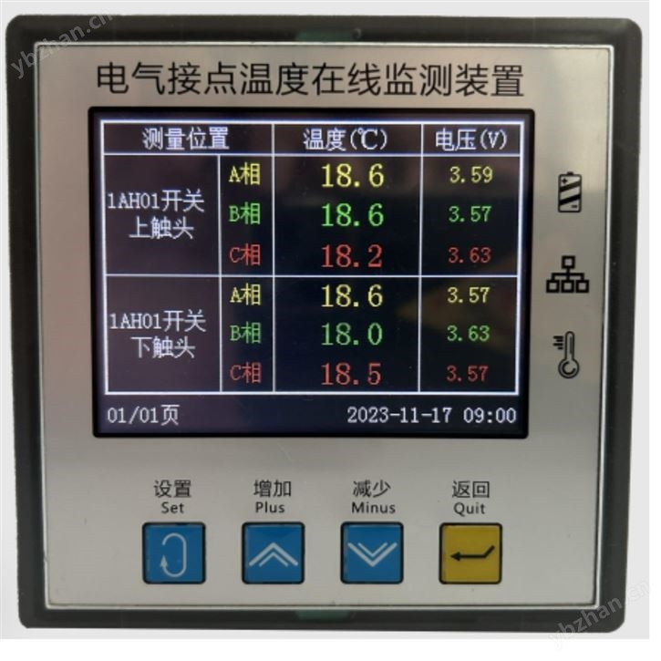 電氣接點(diǎn)溫度在線監(jiān)測(cè)裝置ST-801C