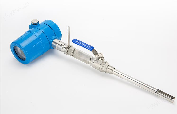 Plug in thermal gas mass flowmeter