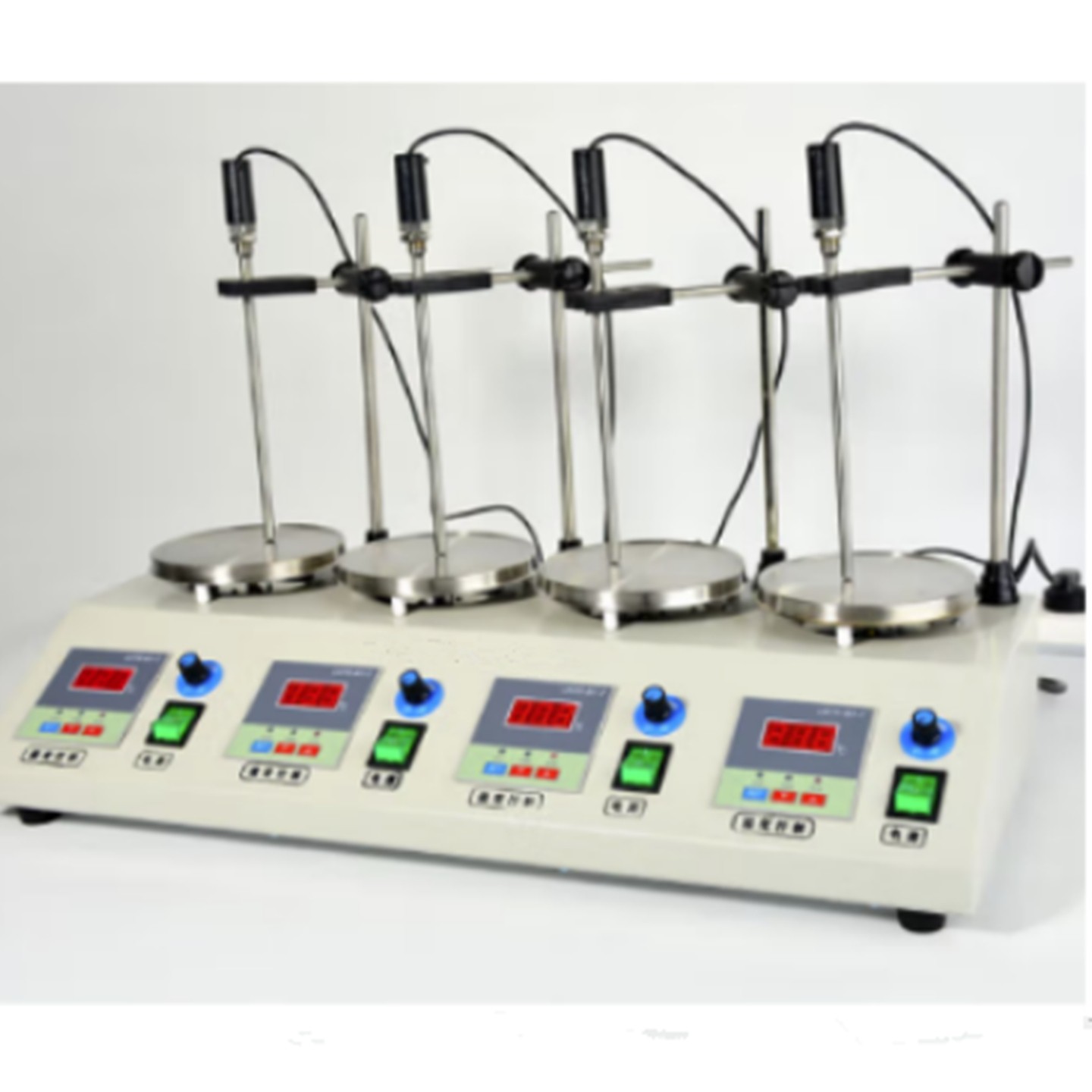 四联异步恒温磁力加热搅拌器 型号:ZXJBQ-4YB库号：M411427