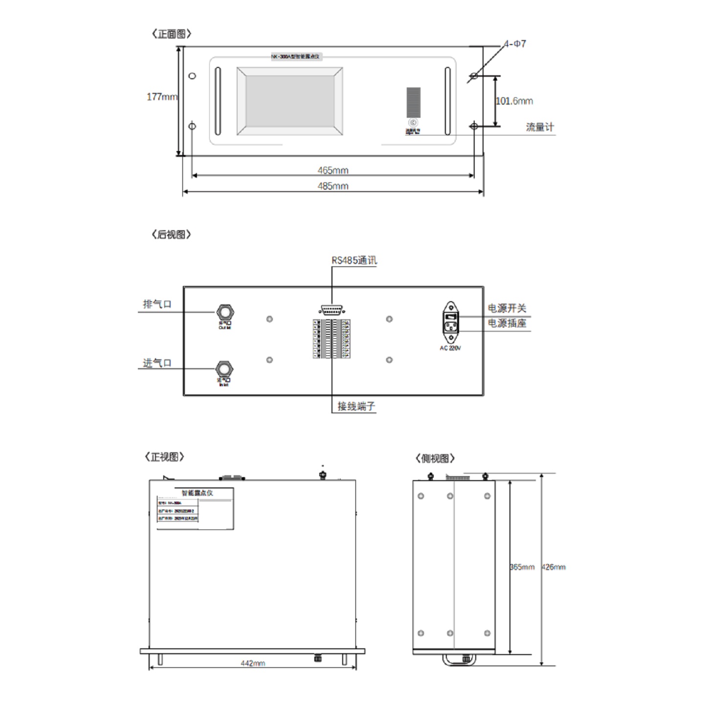 在线式五氧化二磷气体分析仪型号:NK-300A库号:M412849
